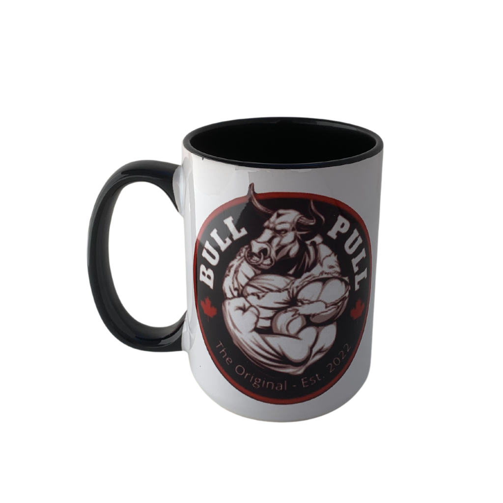 Bull Pull Coffee Mug Front View